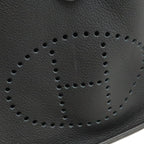 Hermes Evelyne I 1 GM Shoulder Bag Taurillon Clemence Black Gold — view 9