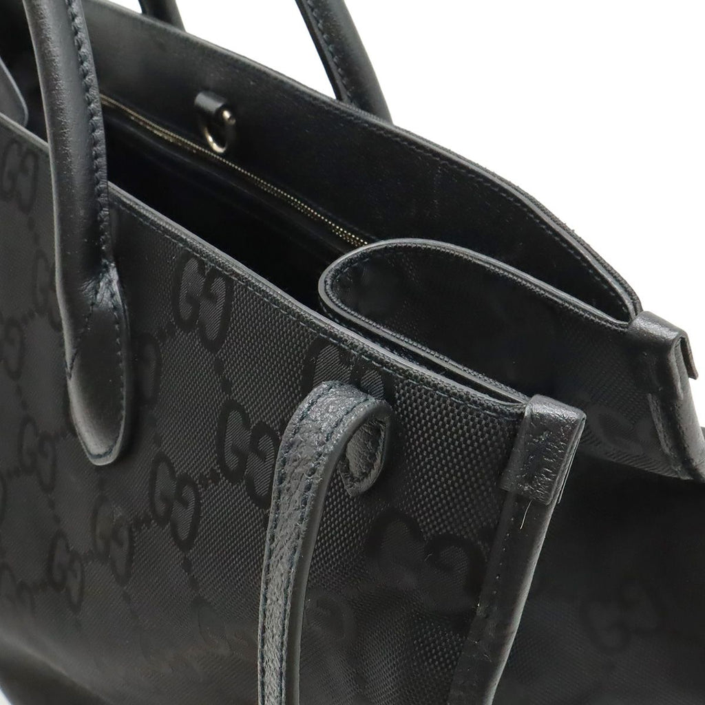 Gucci Off the Grid 2-Way Shoulder Bag Nylon Canvas Black — view 8
