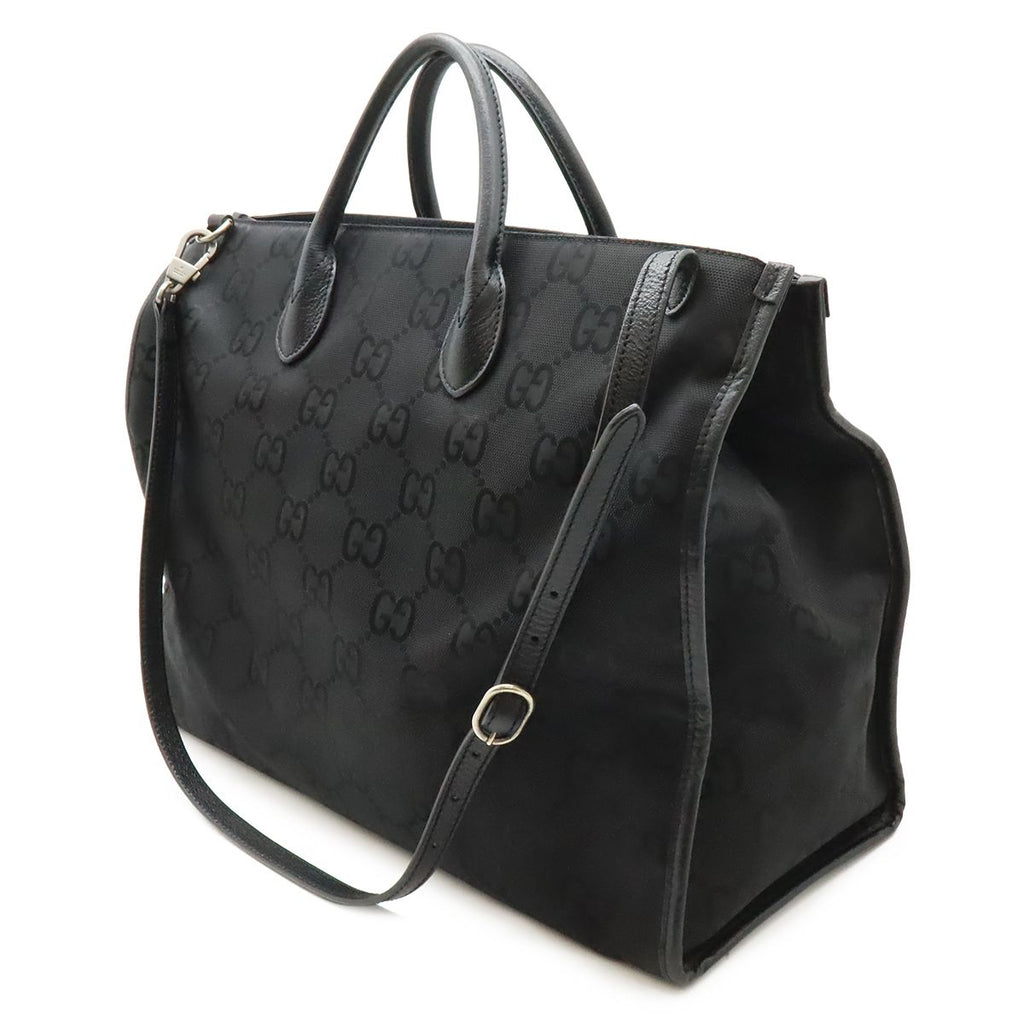 Gucci Off the Grid 2-Way Shoulder Bag Nylon Canvas Black — view 2