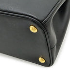 Prada Galleria Triangle Shoulder Bag Crossbody 2-Way Saffiano Leather Nero — view 3