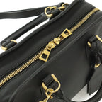 Loewe Amazona 23 Anagram Mini Boston 2-Way Shoulder Bag Leather Black Gold — view 7