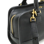 Loewe Amazona 23 Anagram Mini Boston 2-Way Shoulder Bag Leather Black Gold — view 4