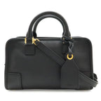 Loewe Amazona 23 Anagram Mini Boston 2-Way Shoulder Bag Leather Black Gold
