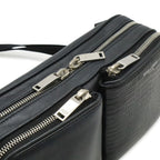 Saint Laurent Paris Yves Shoulder Bag Pochette Crossbody Leather Black — view 6