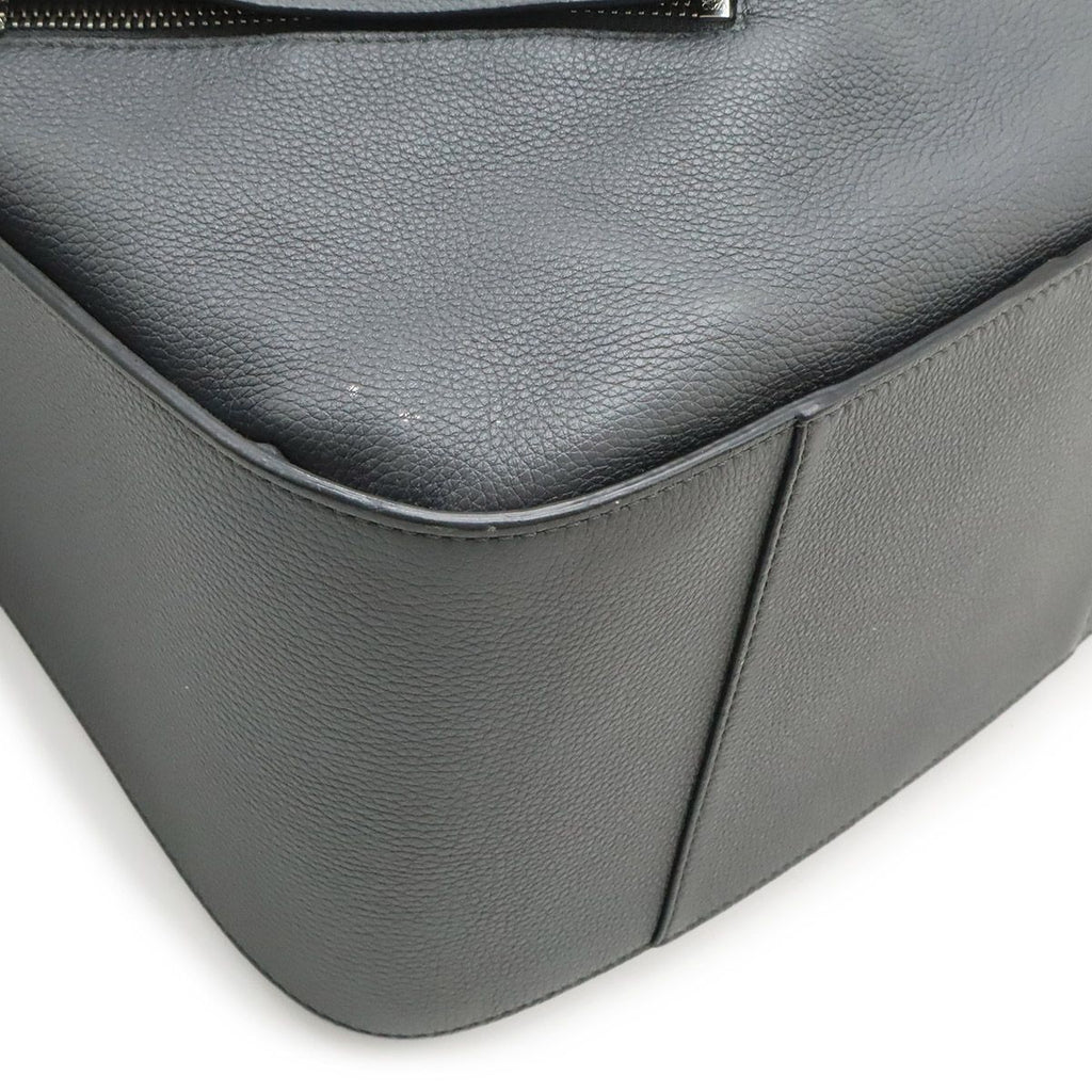 Loewe Hammock Small Drawstring Shoulder Bag Leather Black Silver — view 3