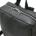 Loewe Anagram Military Backpack Leather Black Silver — view 6
