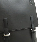Loewe Anagram Military Backpack Leather Black Silver — view 8