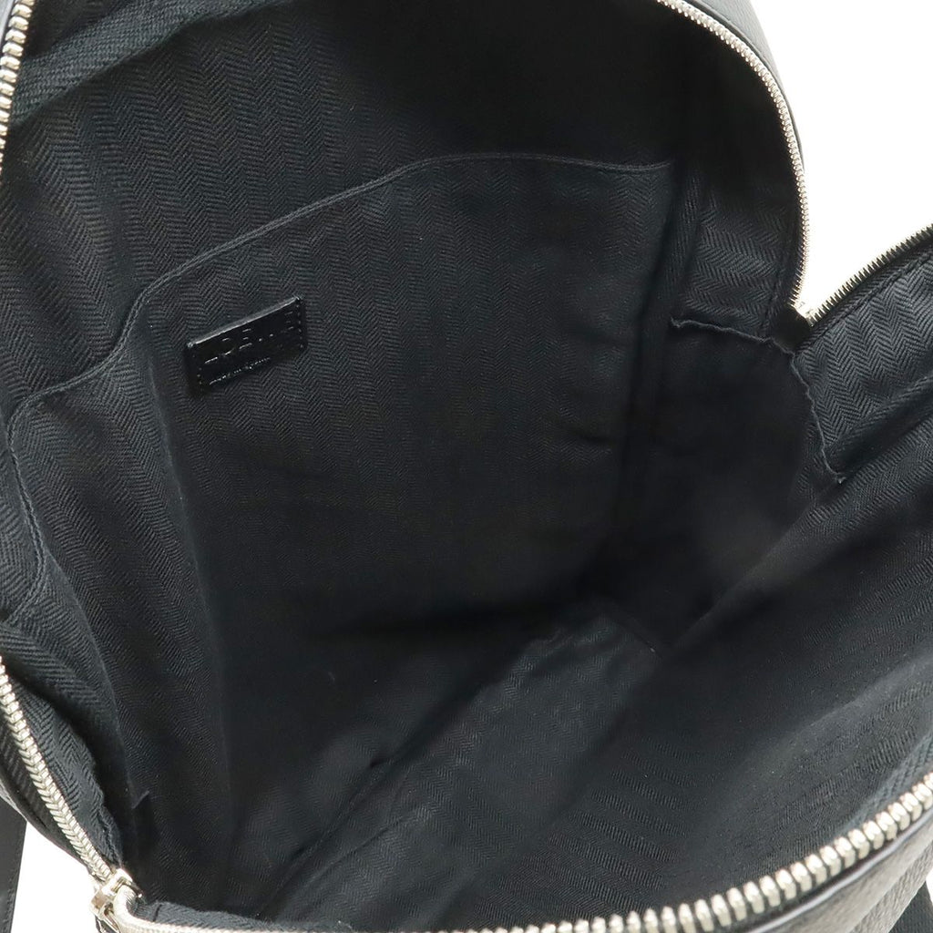 Loewe Anagram Military Backpack Leather Black Silver — view 7