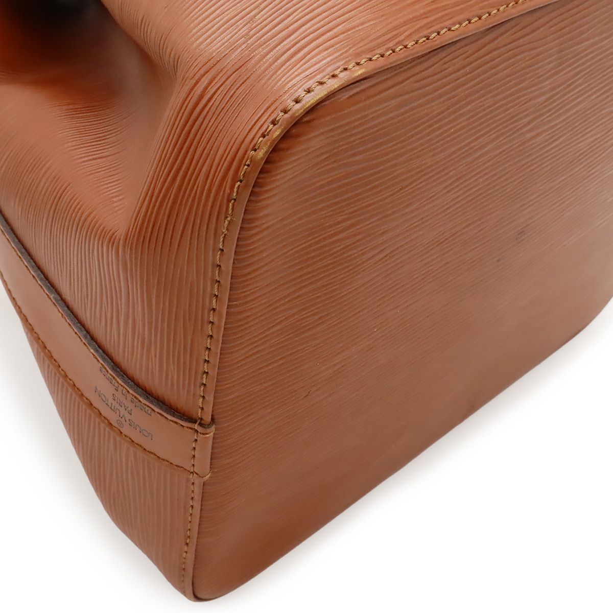 Louis Vuitton Epi Petit Noe Drawstring Shoulder Bag Semi Kenya Brown — view 3