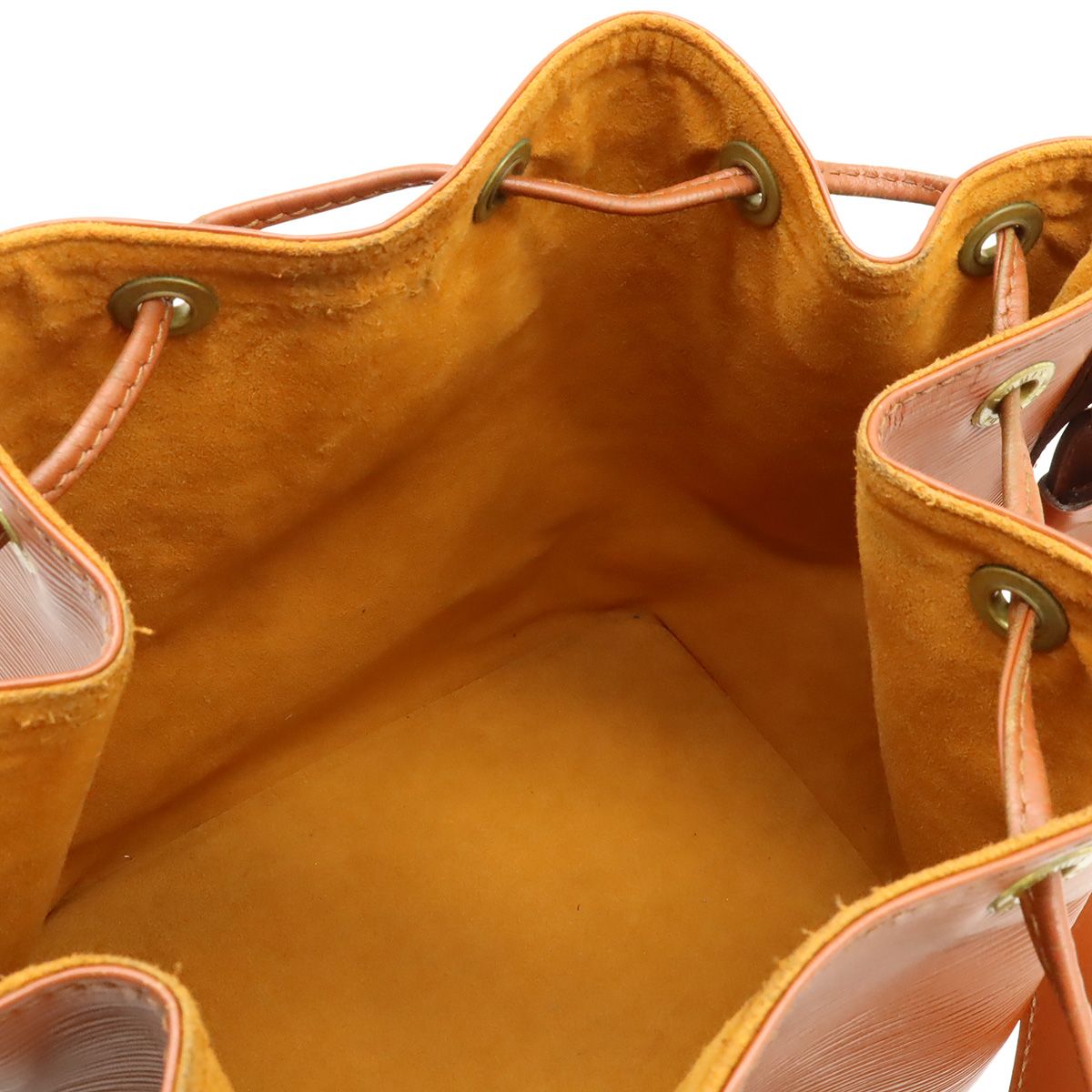 Louis Vuitton Epi Petit Noe Drawstring Shoulder Bag Semi Kenya Brown — view 5