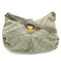 Louis Vuitton Monogram Denim Slightly Shoulder Bag Semi Gray