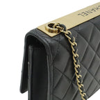 Chanel Trendy CC Quilted Chain Wallet Coin Purse Card Case Lambskin Leather — view 4