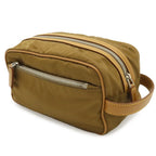 Prada Re-Nylon Triangle Logo Clutch Handbag Pouch Nylon Brown Silver — view 2