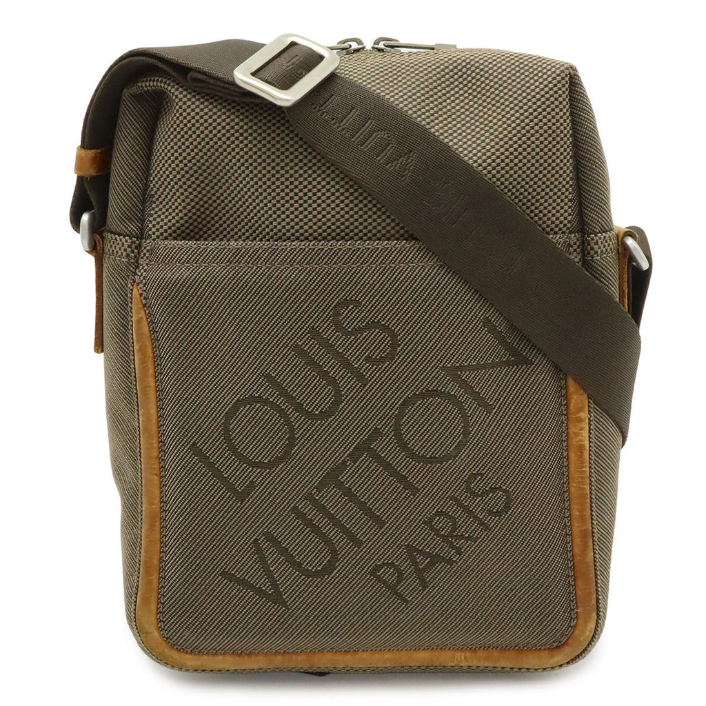 Louis Vuitton Damier Geant Shoulder Bag Crossbody Canvas Tail Khaki
