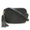 Gucci Soho Small Disco Tassel Fringe Shoulder Bag Pochette Crossbody Leather