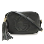 Gucci Soho Small Disco Tassel Fringe Shoulder Bag Pochette Crossbody Leather