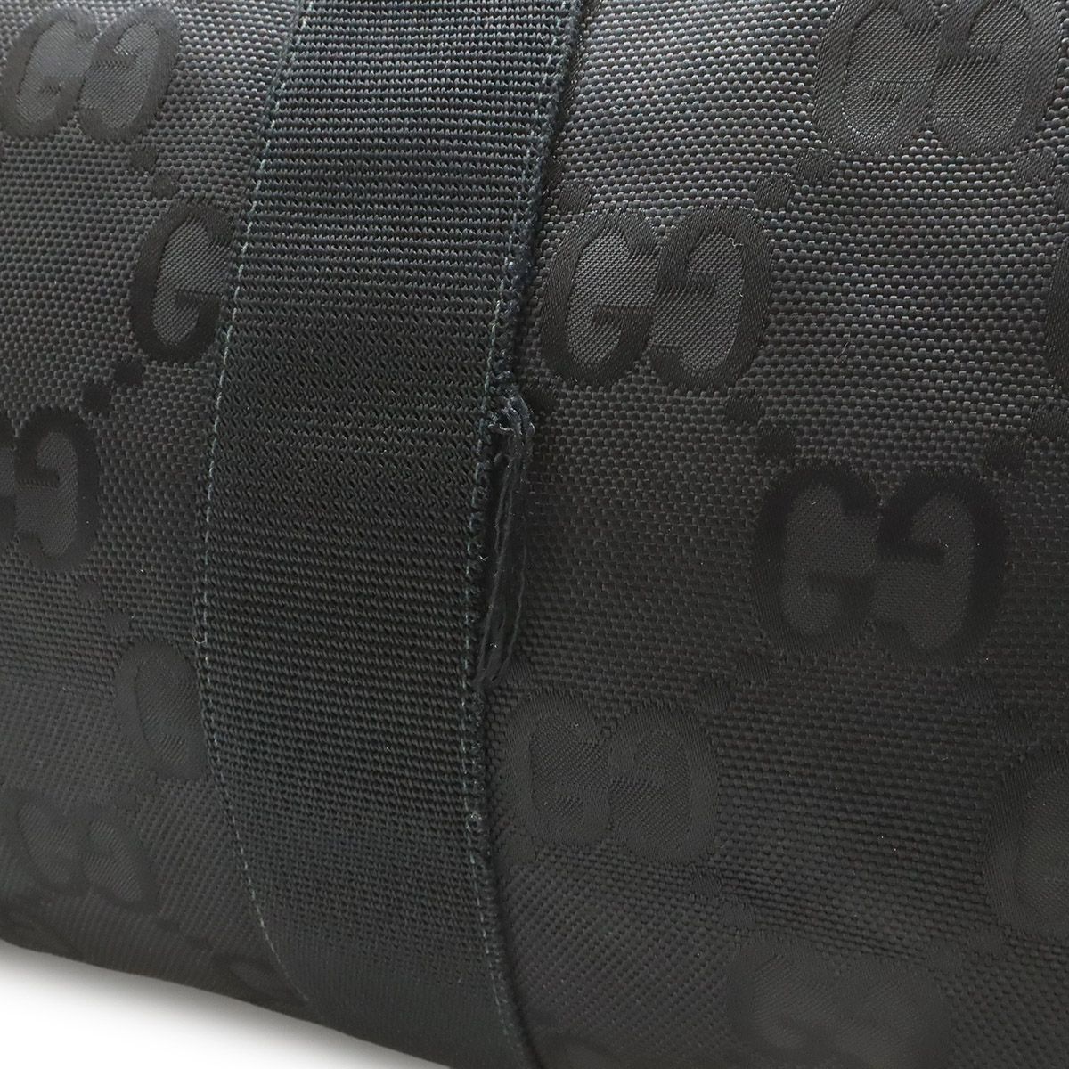 Gucci Off the Grid Duffle Boston Bag 2-Way Nylon Canvas Black — view 8