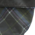 Prada Tote 2-Way Shoulder Bag Reversible Check Nylon Black Blue Multicolor — view 9