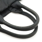 Prada Tote 2-Way Shoulder Bag Reversible Check Nylon Black Blue Multicolor — view 4
