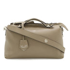 Fendi by the Way 2-Way Shoulder Bag Leather Gray Silver