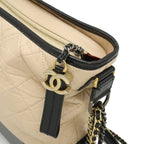 Chanel Gabriel de Quilted Large Hobo Chain Shoulder Bag Calfskin Bicolor Pink — view 6