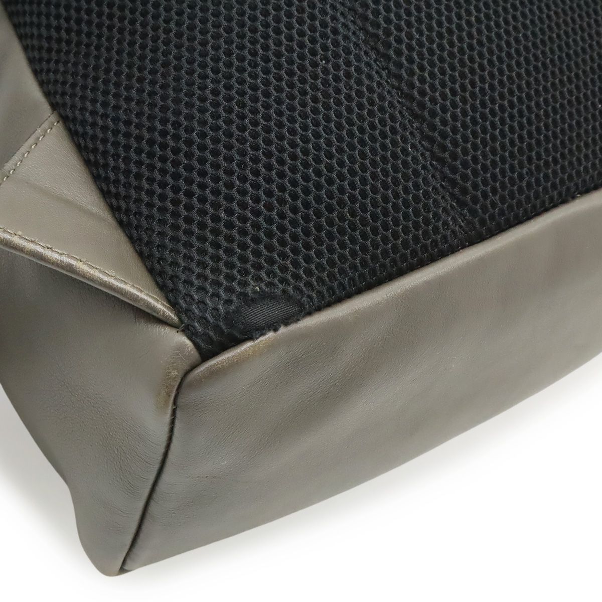 Fendi Visible Backpack Studs Leather Gray Silver — view 3