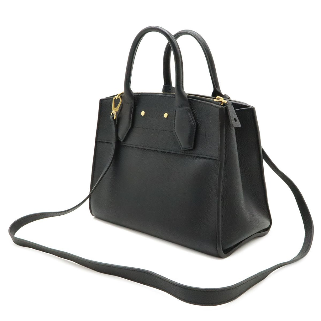 Louis Vuitton City Steamer PM 2-Way Shoulder Bag Leather Noir Black — view 2