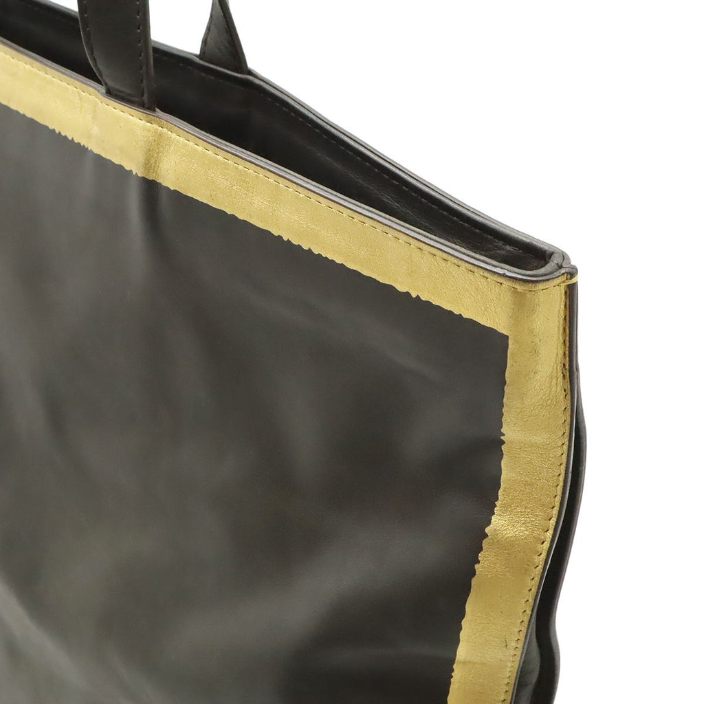 Bottega Veneta Tote Shoulder Bag Crossbody 2-Way Leather Dark Brown Gold — view 4