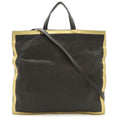 Bottega Veneta Tote Shoulder Bag Crossbody 2-Way Leather Dark Brown Gold