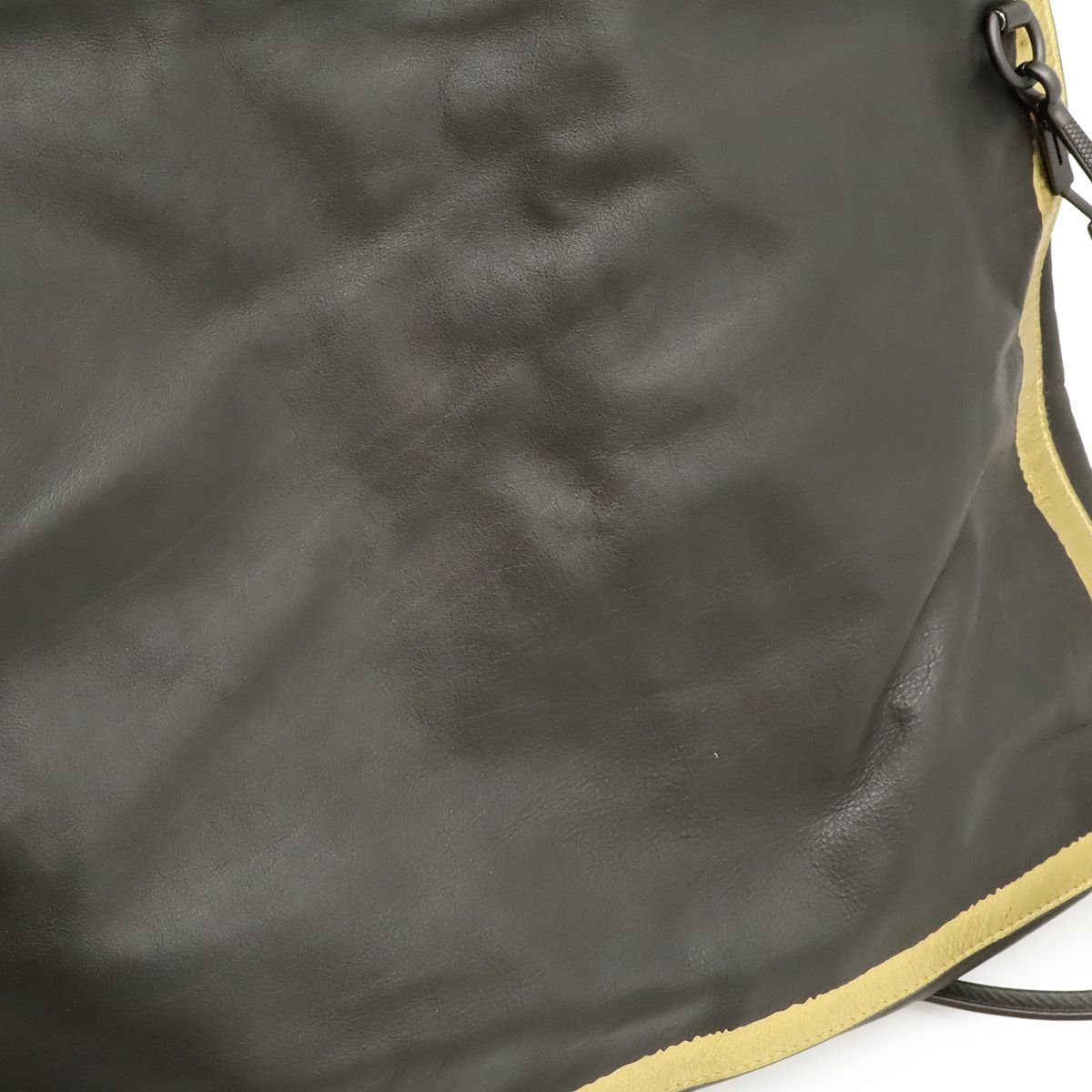 Bottega Veneta Tote Shoulder Bag Crossbody 2-Way Leather Dark Brown Gold — view 9