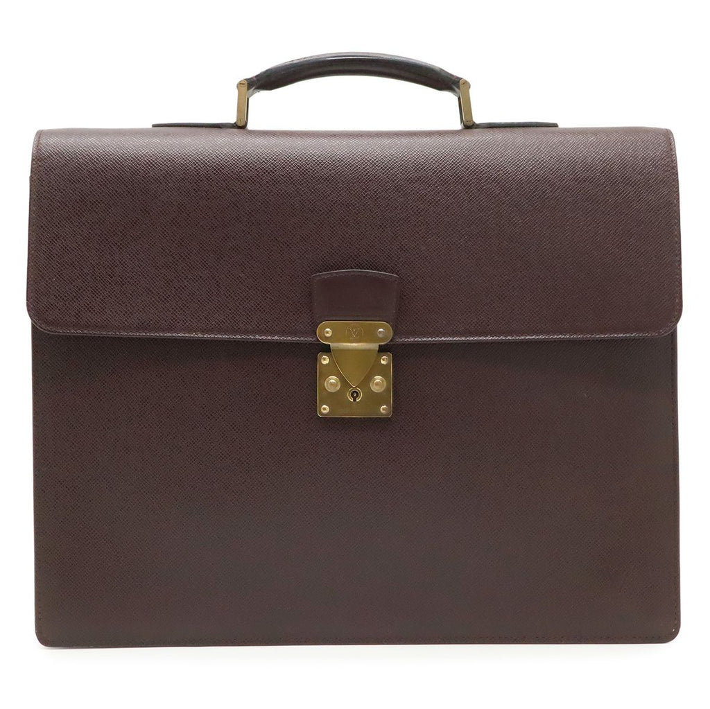 Louis Vuitton Taiga Serviette Moscova Business Briefcase Documents Purse
