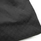 Gucci GG Nylon Tote Shoulder Bag Leather Black Gold — view 8