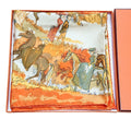 Hermes Carre 90 Silk Scarf Amazones Orange