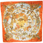 Hermes Carre 90 Silk Scarf Amazones Orange — view 2