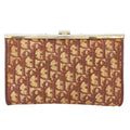 Dior Vintage Clutch Canvas Brown Trotter Pattern