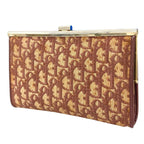 Dior Vintage Clutch Canvas Brown Trotter Pattern — view 2