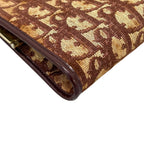 Dior Vintage Clutch Canvas Brown Trotter Pattern — view 7
