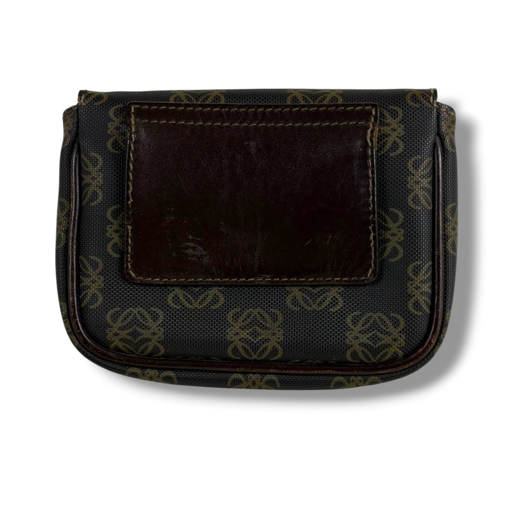 Loewe Repeat Anagram Logo Waist Pouch Mini Shoulder Bag Pochette Brown Black — view 4