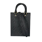 Louis Vuitton Monogram Shoulder Bag Petite Sac Plat Black — view 2