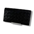 Bottega Veneta Bicolor Bifold Wallet Intrecciato Leather Black Green