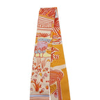 Hermes Twill Reil le Dete Summer Stripes Scarf — view 6