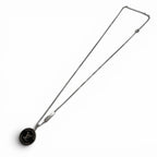 Louis Vuitton Necklace LV Award Pendant Silver Black — view 3