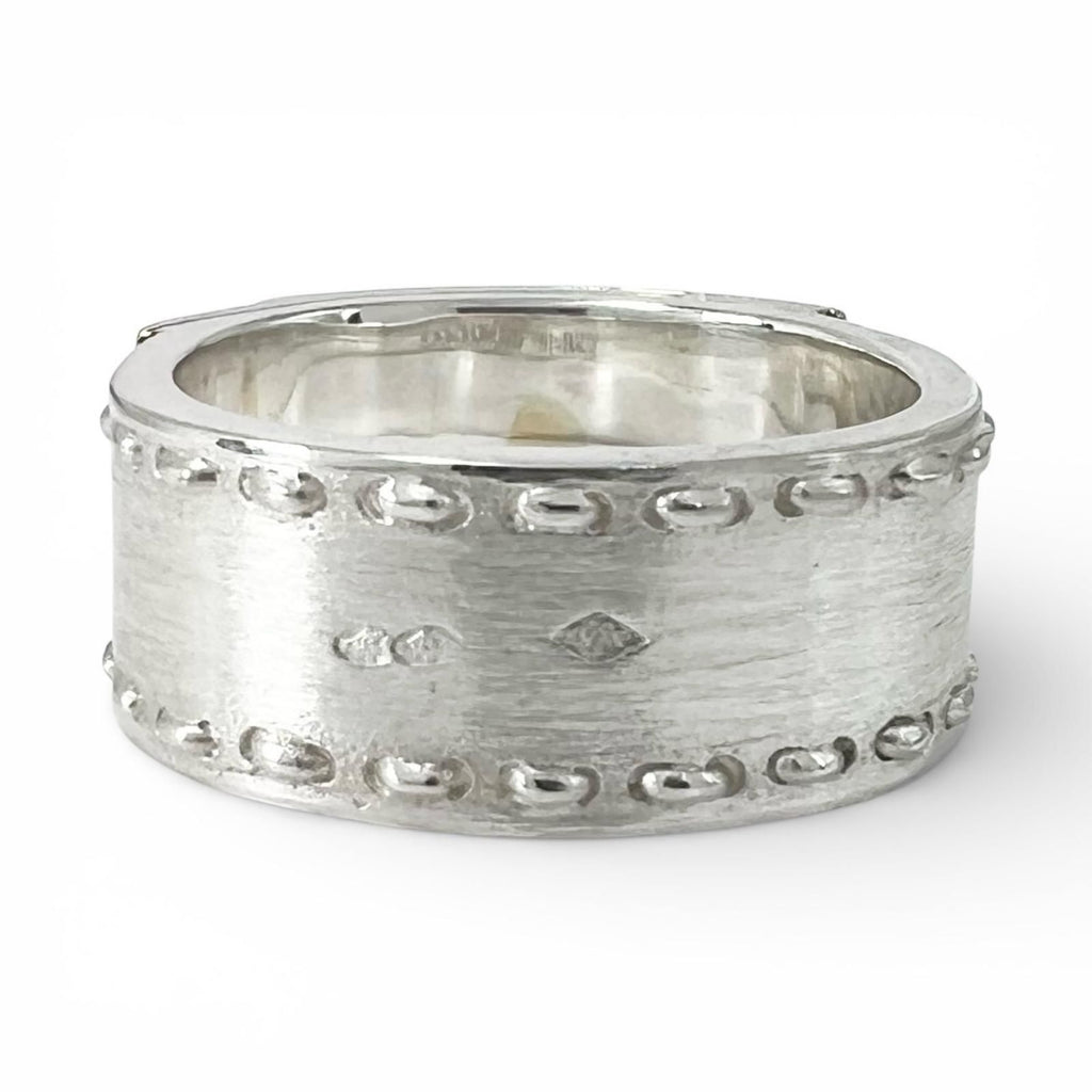 Hermes Vintage Kelly Ring 925 750 Combination Silver Gold — view 3