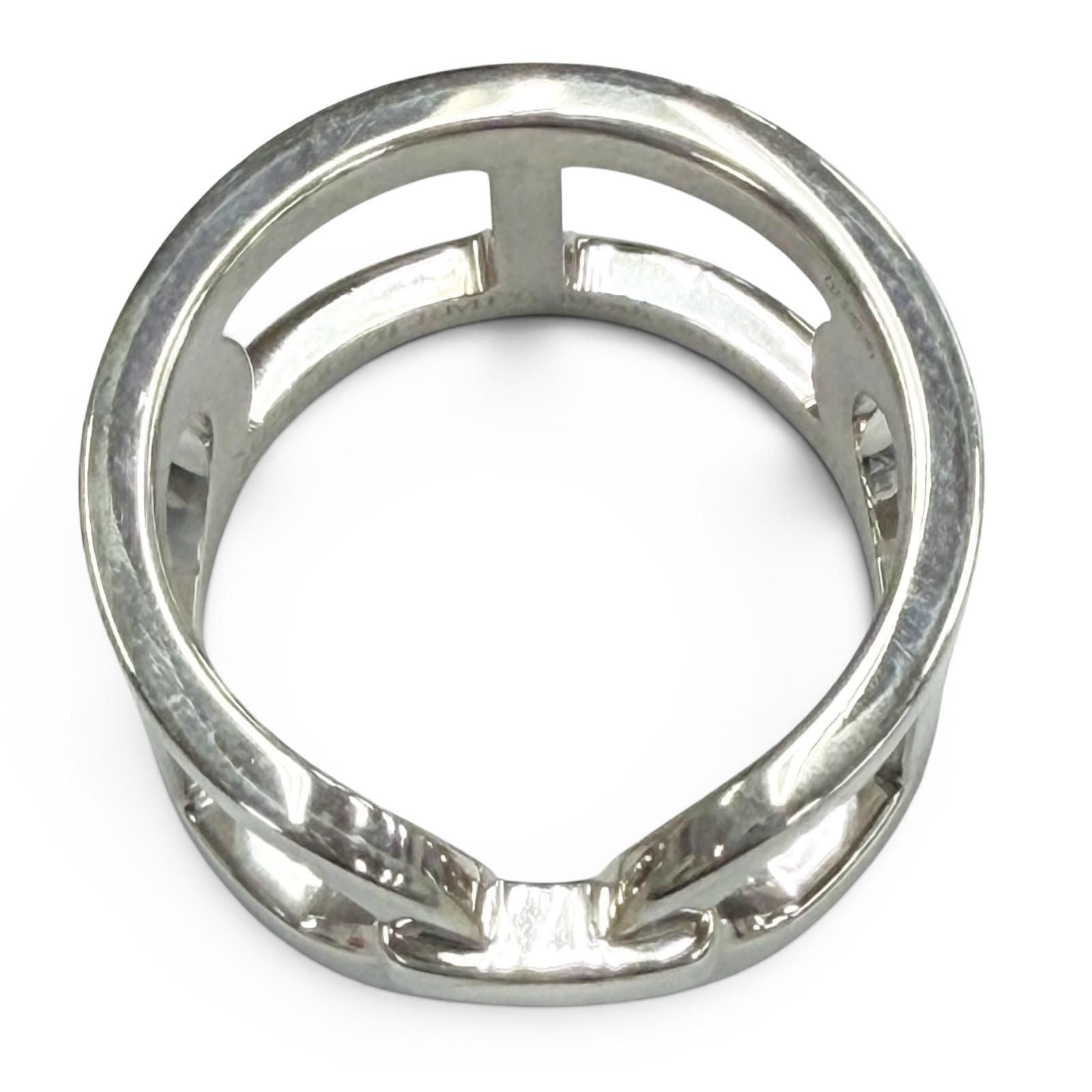 Hermes Chene D'ancre Ring Silver 48 Jp8 Recommended