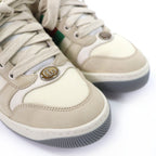 Gucci Leather Web Stripe GG Marmont Vintage Logo Low Cut Sneakers Beige — view 8