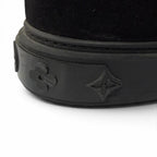 Louis Vuitton Snowdrop Line LV Logo Shearling Boots Black — view 9