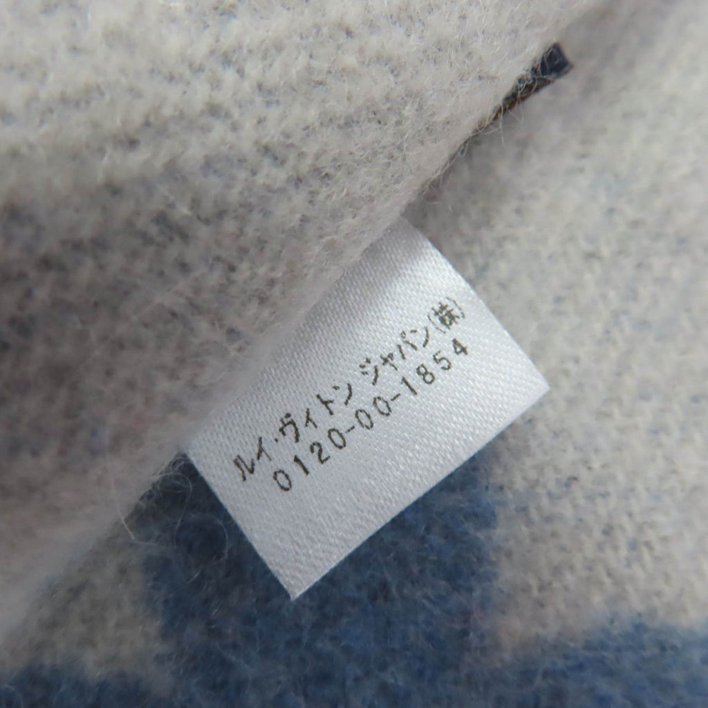 Louis Vuitton Echarpe Reykjavik Cashmere 100% Monogram Scarf Light Blue — view 7