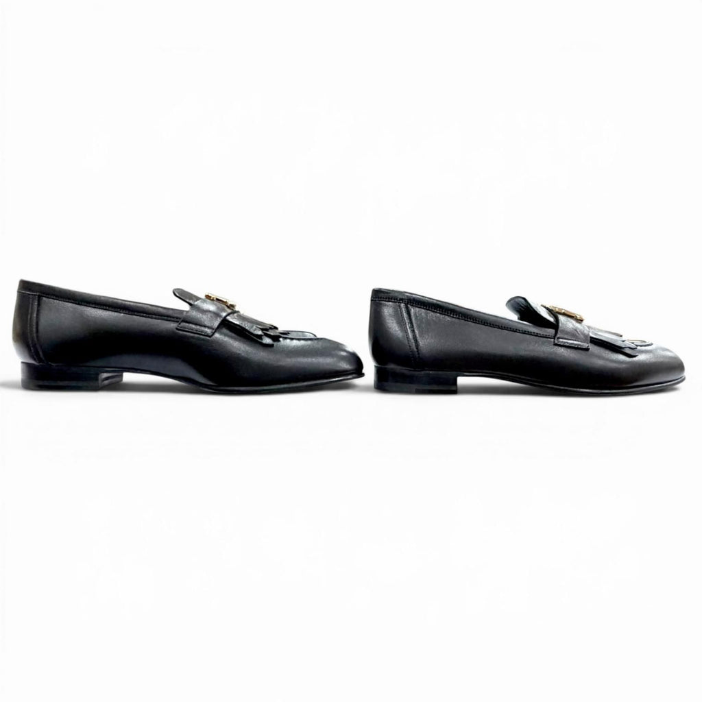 Hermes Moccasins Royale Leather Loafers Black — view 4