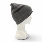 Chanel Sports Line Wool Silk CC Logo Hat Beanie Knit Cap Gray Ivory — view 6