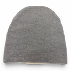 Chanel Sports Line Wool Silk CC Logo Hat Beanie Knit Cap Gray Ivory — view 8